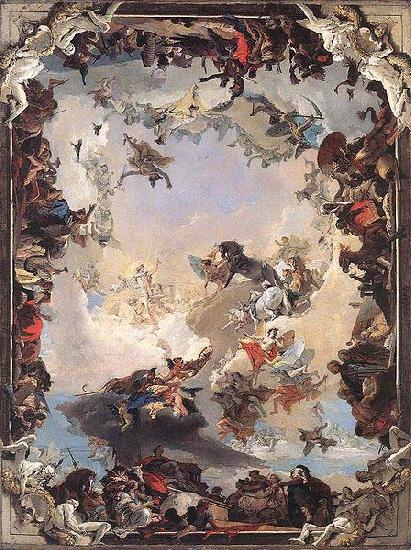 Giovanni Battista Tiepolo The Allegory of the Planets and Continents at New Residenz. Norge oil painting art